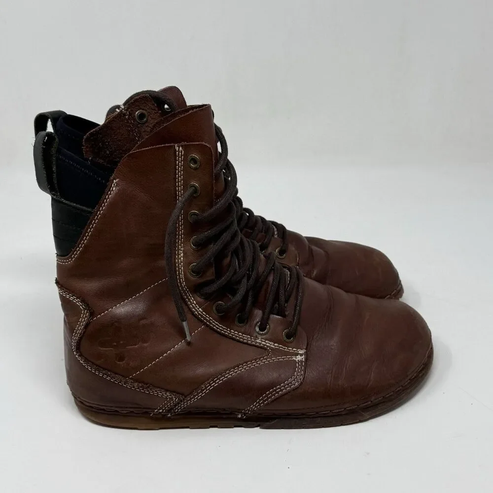 Otz Troop Chukka Boots Mens 9 Brown Leather Minimalist Hipster Water Resistant